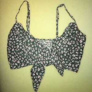 LF front-tie cropped tank